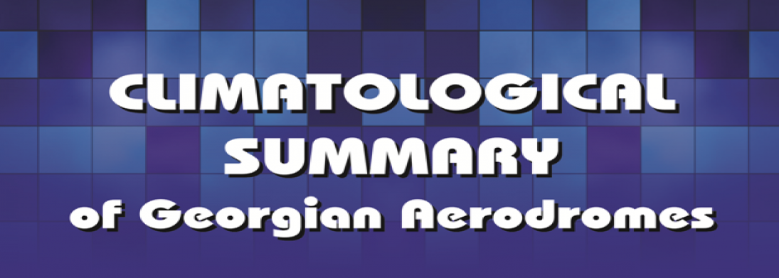 Sakaeronavigatsia published Climatological Summery of Georgian International Airports