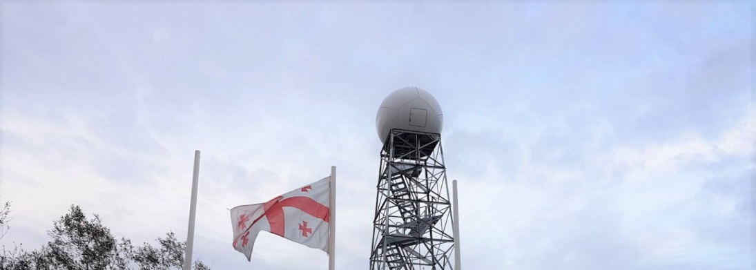 New Meteorological Radar was launched on 1100 Benchmark of Kvishiana Mountain